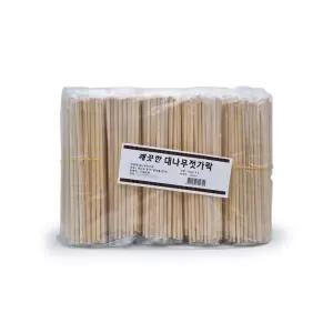 깨끗한 대나무 젓가락 500p 일회용 캠핑젓가락 나무 저분 식기 원목 위생 일회용품