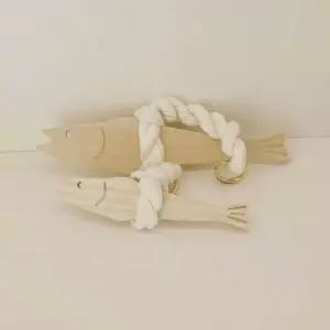 지중해풍 로프 우드 물고기 방울 장식 문고리 벽걸이마린인테리어 북유럽 카페소품 원목 종 밧줄 바다 어촌