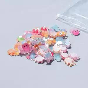 해양동물비즈_50개혼합바다 모형 장식용 꾸미기 공작용 공예용 만들기용