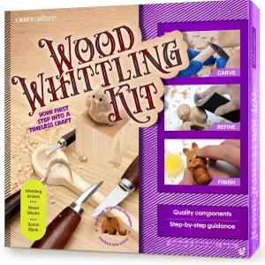 우드 휘틀링 키트 - 목재 조각 도구 공예품 부활절 독특한 선물 틴 보이 여성을 위한 생일 디어 성인 소년