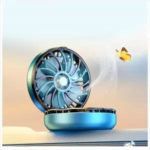 D24 발향강화 차량용 선풍기 방제 디퓨져 태양열기좋은 룸미러 실내 용선물 답례품 용방제 스타일리시 긋한