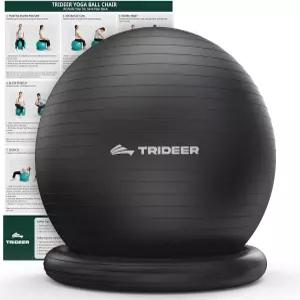 사무실 책상용 트라이더 운동 볼 베이스가 있는 요가 의자 베이스 홈 짐 코어 복근 스트레칭 및 테라피