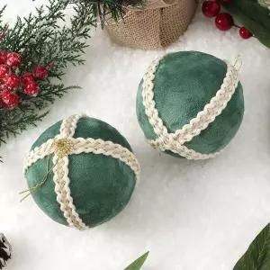 Jdt 장식볼 2P 10cm 로열라인트리액세서리 소품 트리볼 크리스마스 악세사리