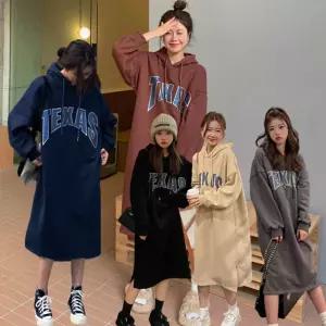 SIS-097 텍사스원피스캐주얼 겨울 가을 후드 끈후드 브라운 차콜 진네이비 베이지