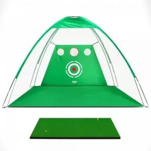 (선택 1M(그린))가정용 골프 연습망 접이식 골프 스윙 연습기 스크린 텐트 야외