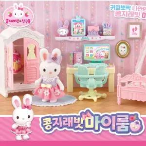 귀염뽀짝 콩지래빗 마이룸 소품 인형 역활놀이캐릭터장난감 소꼽 토끼 미니어쳐 엄마 피규어 규어 어린이