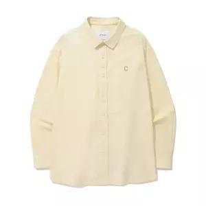 커버낫 COVERNAT 린넨 체인 C 로고 셔츠 옐로우 CO2401SH06YL 309371