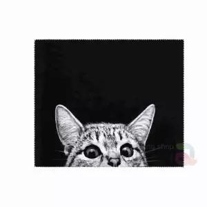 패브릭포스터 고양이 M 벽인테리어아트 거실인 그림 가리개 천프린트 장식 가림막 면인