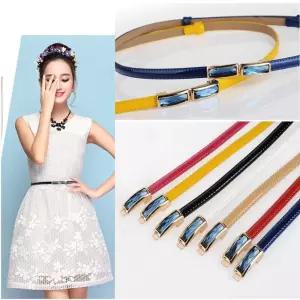 여성 리얼 가죽 큐빅 벨트원피스 스커트 반바지 벨트 소벨트 캐쥬얼 정장