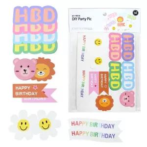 DIY 파티픽케이크장식토퍼 디자인 생일 케익 용토퍼