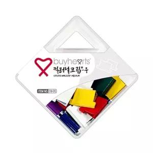 컬러날크립(중) CB-20문서클 서류클 페이퍼클 정리 분류클 사무클 회사클 오피스클 종이집게 클립 종이클