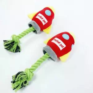 강아지 이갈이 로켓 터그놀이 1개인형 놀이감 터그 애견장남감 개장난감