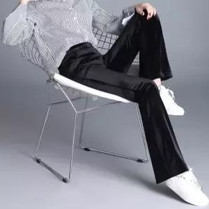 여성 바지 추동 골드 벨벳 플레어 9부 원템3