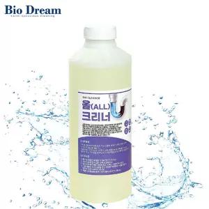 바이오드림 올크리너 1L배수구 세정제 싱크대 배관오물 청소세제 다목적