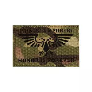 찍찍이 밀리터리 패치 와펜 PAIN IS TEMRORARY군용 군복 부착용와 찍찍이와 가방와 아미와 용와 인와 패션