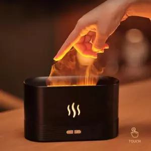 원터치 불멍가습기 모닥불 LED 무드등 테스크기 책상 불용 인테리어 저소음 컬러불 3D 불꽃시물레이션 개인
