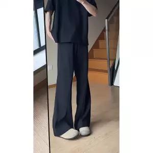 남친 바지 블랙 슬림핏 춘추 배기핏 정장 원픽3