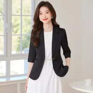 여성정장 봄여름 얇은 7부 상의 캐주얼 오피스룩 원피스 심쿵직구