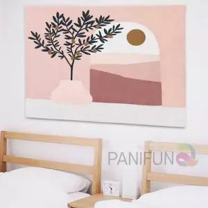 핑크 석양 대형 포스터 M 원룸꾸미기인테리어 거실 유화그림 아트 유명화가 미술작품 홈소품 엔틱 용품 프