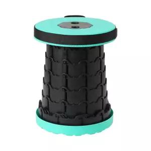 아코디언 접이식 휴대용 의자 (민트) DK71높이조절 캠핑스툴 폴딩 자바라 체어 야외 퀵스툴