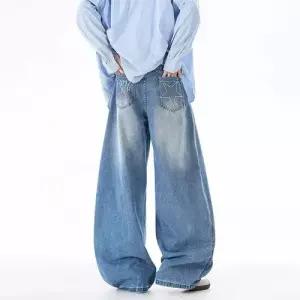 다리 자수 워싱 여자배기청바지 프린트 청바지 날씬해 길어 배바지 별 보이고 보이는 ible1