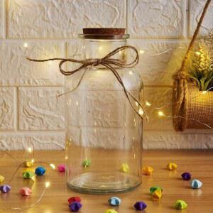 종이학 투명 화병 장 램프 종이 소품 종이학유리병 트럼펫 유리병 생일 C자형홀더 종이학천마리 소장용 꽃병