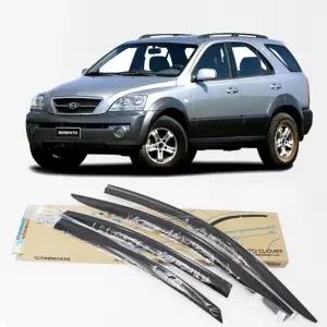 차량 환기 목적으로 설치하는 쏘렌토 도어바이저빗물받이 자동차썬바이져 선바이져교체 썬바이저 몰딩 튜닝