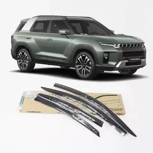 차량 환기 목적으로 설치하는 쌍용 토레스 도어바이저빗물받이 자동차썬바이져 선바이져교체 썬바이저 몰딩