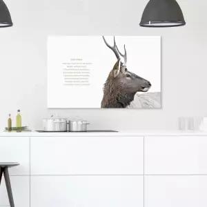 자연 감성 캔버스액자 사슴의 눈물거실 카페 북유럽 인테리어소품 포스터 벽걸이 그림