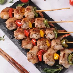 VDG 삼겹새우롤꼬치 350g 5간편꼬치 야외음식 간편 캠핑 캠핑용 바베큐