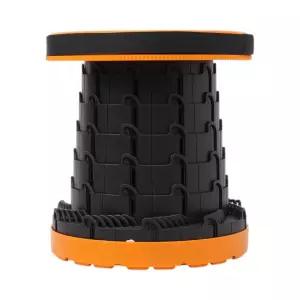 아코디언 접이식 휴대용 의자 (오렌지) DK66높이조절 캠핑스툴 폴딩 자바라 체어 야외 퀵스툴