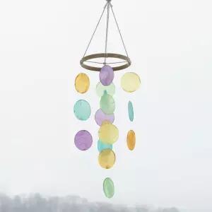 하늘수놓다 레인보우 화이트 자개 모빌아크릴썬 썬캐쳐 아기 홈인테리어 거실 감성 소품 썬모빌