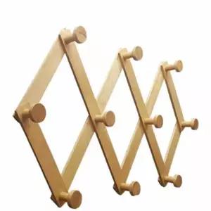 원목 ZNQ371X9 자바라 옷걸이 특대 벽걸이행거 행거