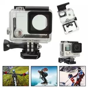 GoPro Hero 4 3  go pro 액세서리 수중 방수 보호 하우징 케이스 커버 카메라 다이빙 액션