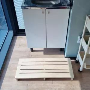 이앤위즈 WIZ0186 씽크업 발판 800나무발받침대 발받침대 대대 원목