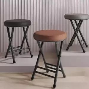 보조 간이 심플 등받이 2종 접이식 폴딩 쿠션 의자철재 행사용 스툴 휴대용 사무실체어 접는 이의자