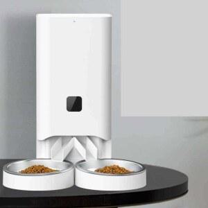 애완동물 강아지 사료 자동 휴대폰 냄비 제어 자율배식 먹이 급식기 밥그릇 플라스틱 B50