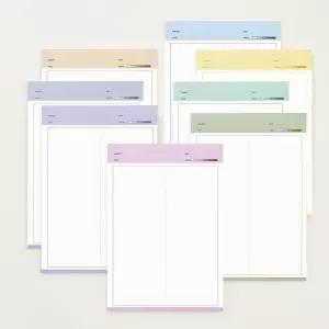 컬러 에너지 노트패드 B5떡제본 메모지 뜯어쓰는공책 뜯어쓰는연습장 쓰기 뜯어쓰는 공시생문구 떡메 B5 B5