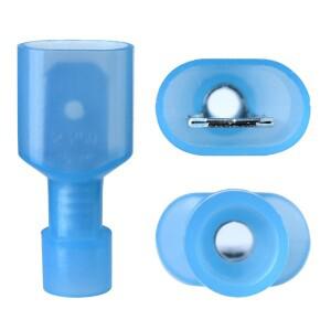 100pcs 스페이드 압착 단자 남성 OR 여성 나일론 전기 배선 커넥터 절연 빨간색 파란색 노란색 케이블