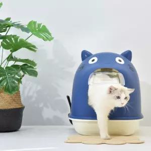 소프트 냐옹이 접이식 화장실반려동물 고양이 반려묘 용품 후드형