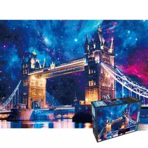 500피스퍼즐 타워브릿지의 우주쇼 (HS787325)액자형 집들이선물 그림 취미용 집콕 직소