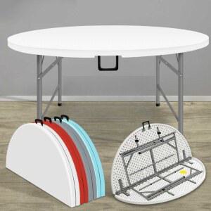 라운드 원탁테이블 접이식 테이블 포차 원형 원탁