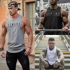 LD-1260 헬스나시(스트롱)남자 패션 민소매티 캐주얼 남성 스포츠 트레이닝 체육 데일리 나시