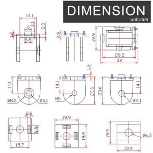 알루미늄 압출 프로파일용 아연 합금 피벗 조인트 2020 3030 4040 4545 시리즈 유연한