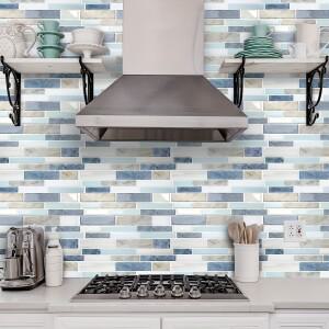 25PCS 대리석 패턴 3D 효과 크리스탈 주방 스티커 방수 oilproof 및 욕실 타일 두꺼운 자체 광고