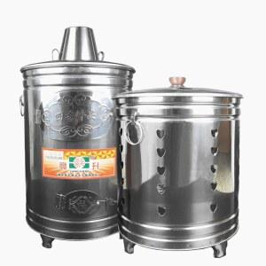 시골 스텐 스테인레스 대형소각통 화덕 농막 난로 드럼통 소각통