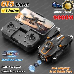 GT5 브러시리스 8K 미니 드론 4K 전문 HD 듀얼 카메라 장애물 회피 GPS 광학 흐름 포지셔닝 RC 쿼드콥터 장