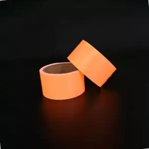 형광테이프 야광 주황 대형 5cm x 5m스티커 축광 안전 표시 반사 경고 야간작업