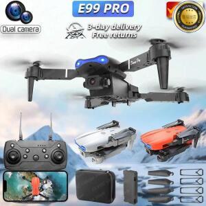 접이식 미니 E99Pro RC 헬리콥터 (5G WiFi FPV 4K 듀얼 HD 카메라 고도 유지 광각 전문가용 드론)