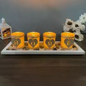 인테리어 4홀더 SET 캔들 장식 JCN0226초받침대 향초 초받침 들장식 들케이스 촛대 초홀더 들4